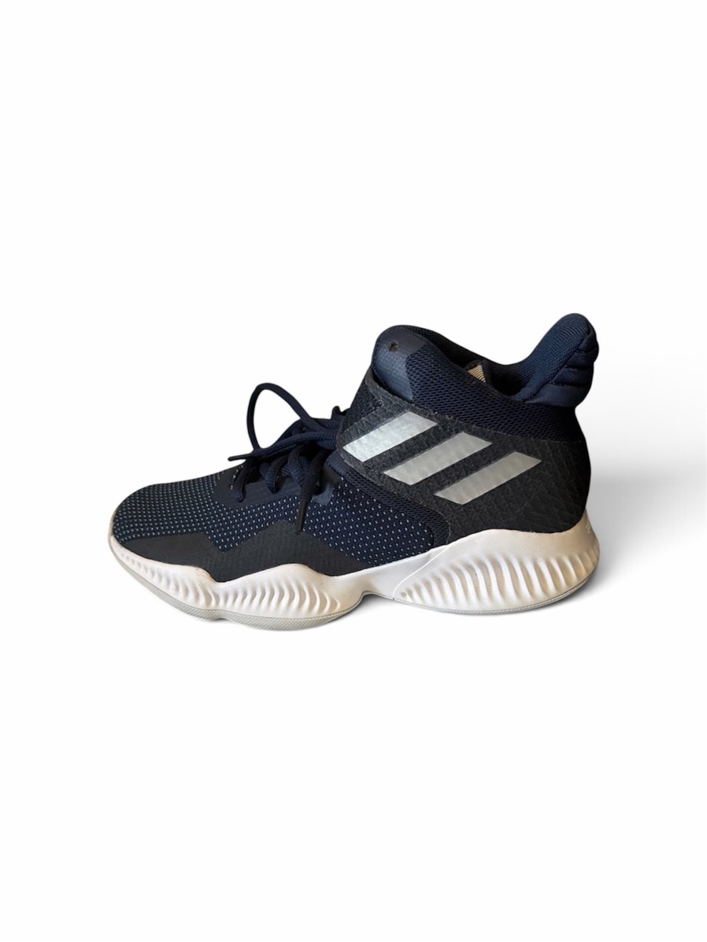 adidas Kids Navy and White High-Top Sneakers